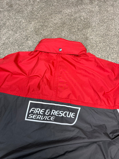 Ex Staffordshire Fire & Rescue Waterproof Jacket Coat - SMALL
