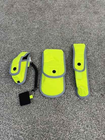 3x Safariland Hi Vis Molle Vest Pouch Job Lot Ex Police Security Pouches