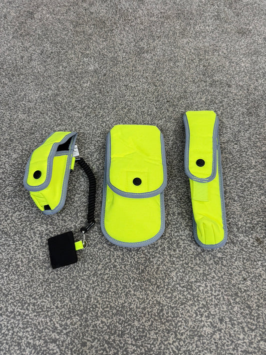 3x Safariland Hi Vis Molle Vest Pouch Job Lot Ex Police Security Pouches
