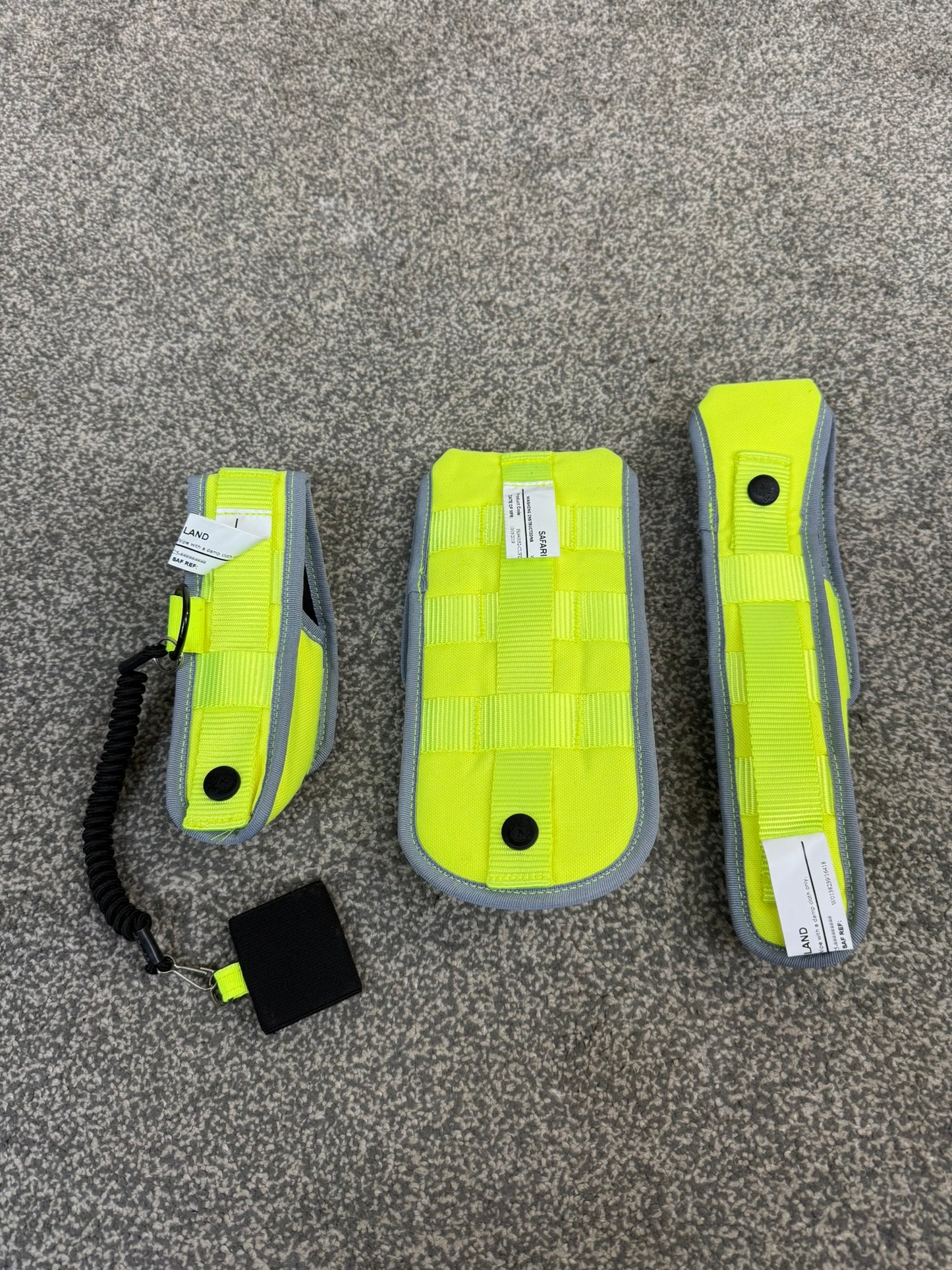 3x Safariland Hi Vis Molle Vest Pouch Job Lot Ex Police Security Pouches