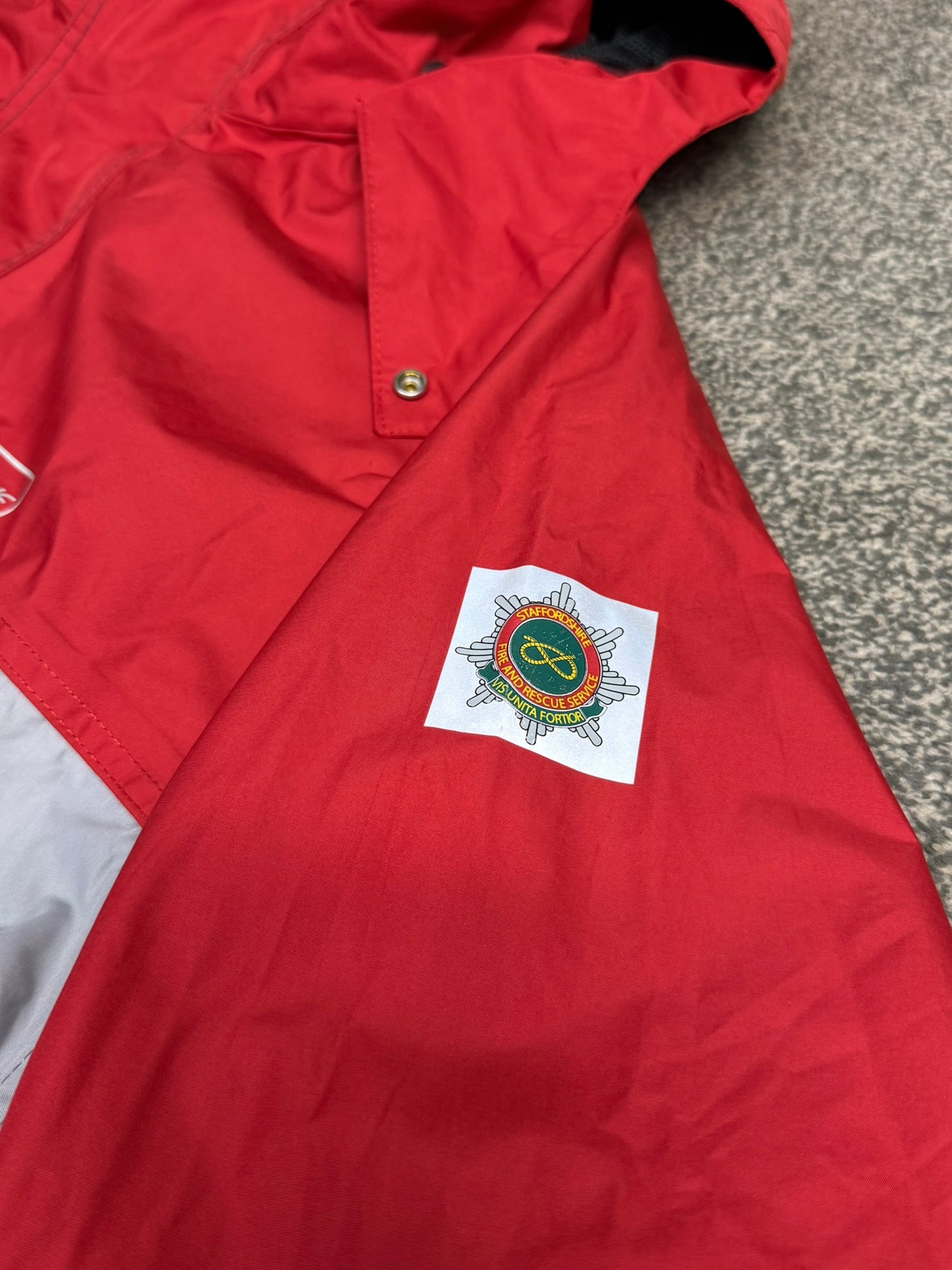 Ex Staffordshire Fire & Rescue Waterproof Jacket Coat - LARGE
