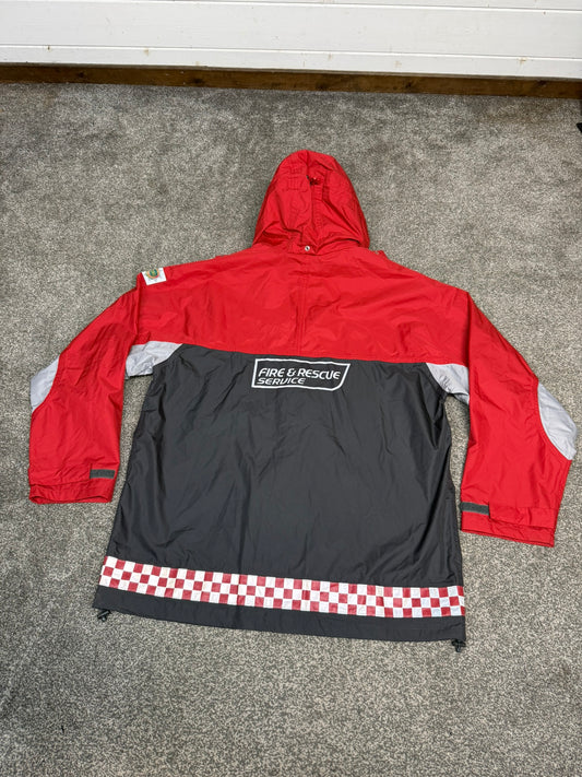 Ex Staffordshire Fire & Rescue Waterproof Jacket Coat - LARGE