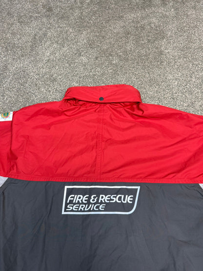 Ex Staffordshire Fire & Rescue Waterproof Jacket Coat - LARGE