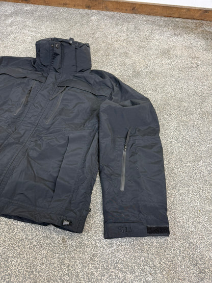 5.11 Tactical Bristol Parka Jacket Waterproof Windproof Ex Police Security - Medium