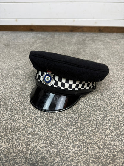 Ex Cambridgeshire Constabulary Police Peak Cap Collector Display