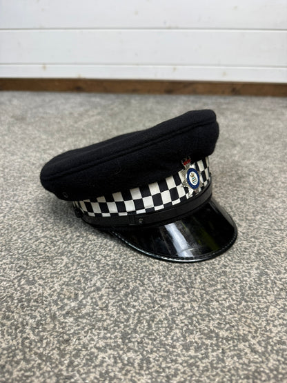 Ex Cambridgeshire Constabulary Police Peak Cap Collector Display