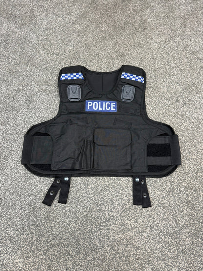 Ex Police Mehler Body Armour Cover BADGED - LARGE TV Film Security Uniform
