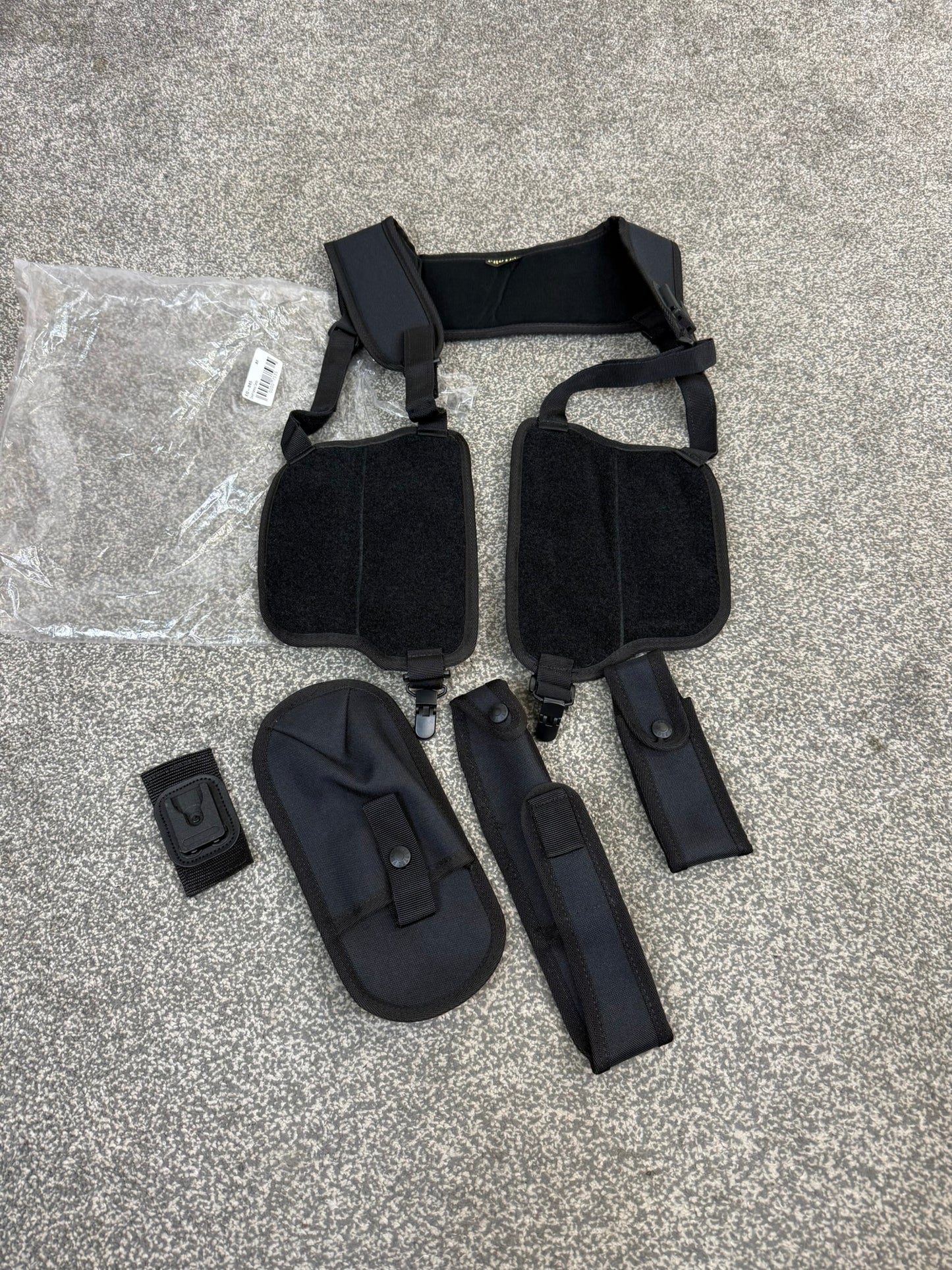 NEW Ex Police Covert Harness Velcro Modular Pouches Security PI Vest
