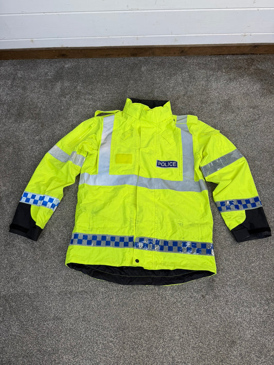 Ex Police Waterproof Wet Weather Jacket Coat BADGED - Medium Film TV Collector Display