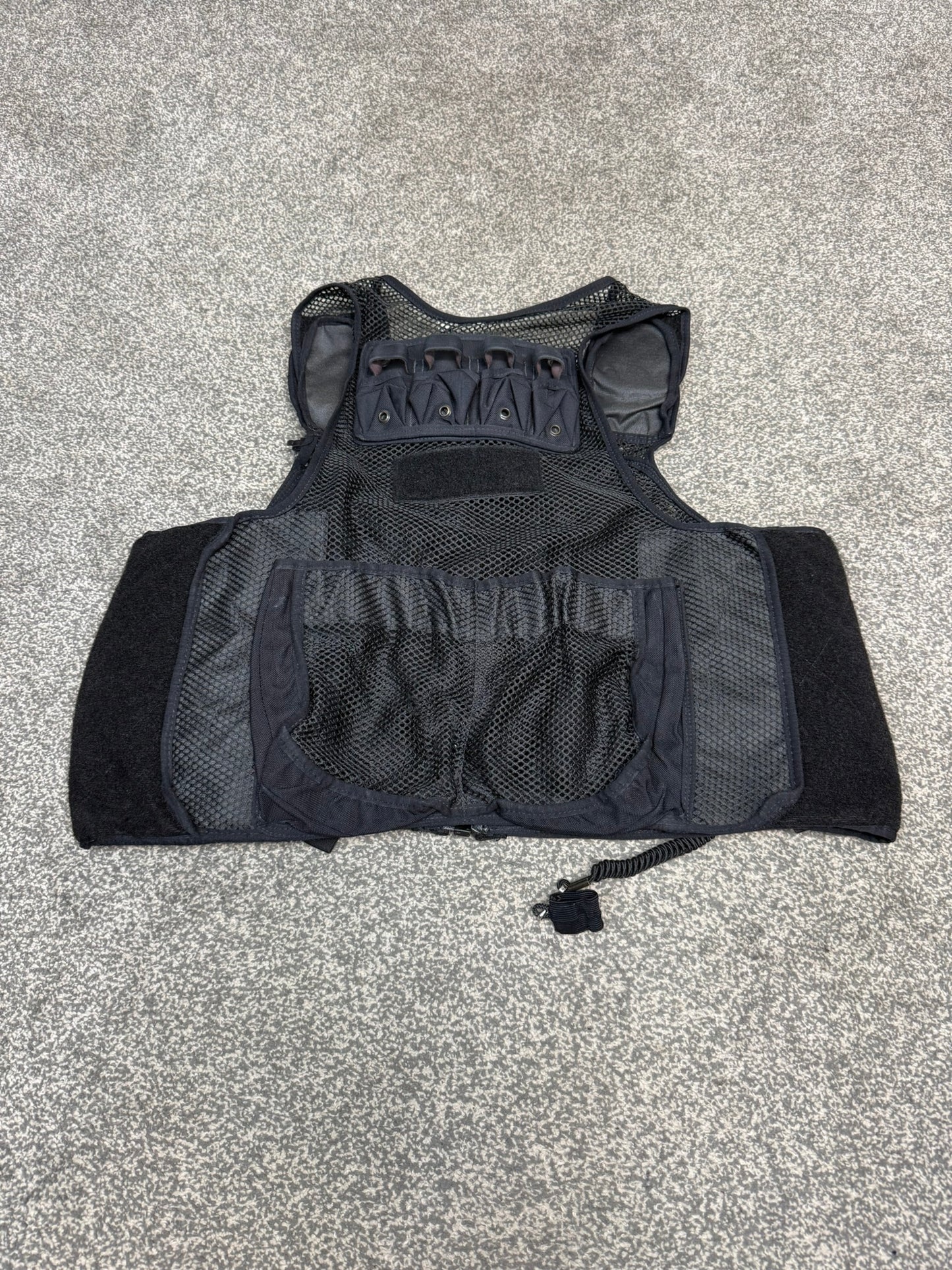 Ex Police Black Tactical Taser Vest Utility Vest Airsoft Security Patrol - SMALL