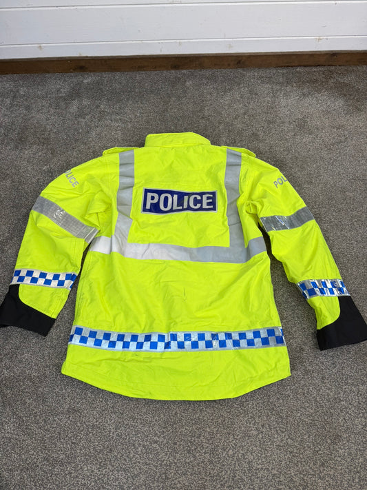 Ex Police Waterproof Wet Weather Jacket Coat BADGED - Medium Film TV Collector Display