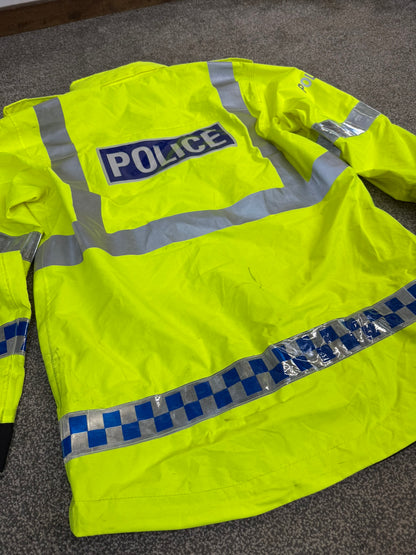 Ex Police Waterproof Wet Weather Jacket Coat BADGED - Medium Film TV Collector Display
