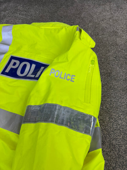 Ex Police Waterproof Wet Weather Jacket Coat BADGED - Medium Film TV Collector Display