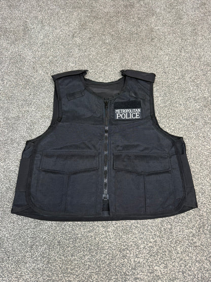 Ex Metropolitan Police Body Armour Cover BADGED - MEDIUM TV Film Uniform