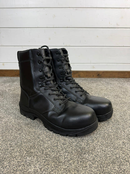 Ex Police Magnum Elite Shield Combat Boots Black Leather UK 11 Security Work