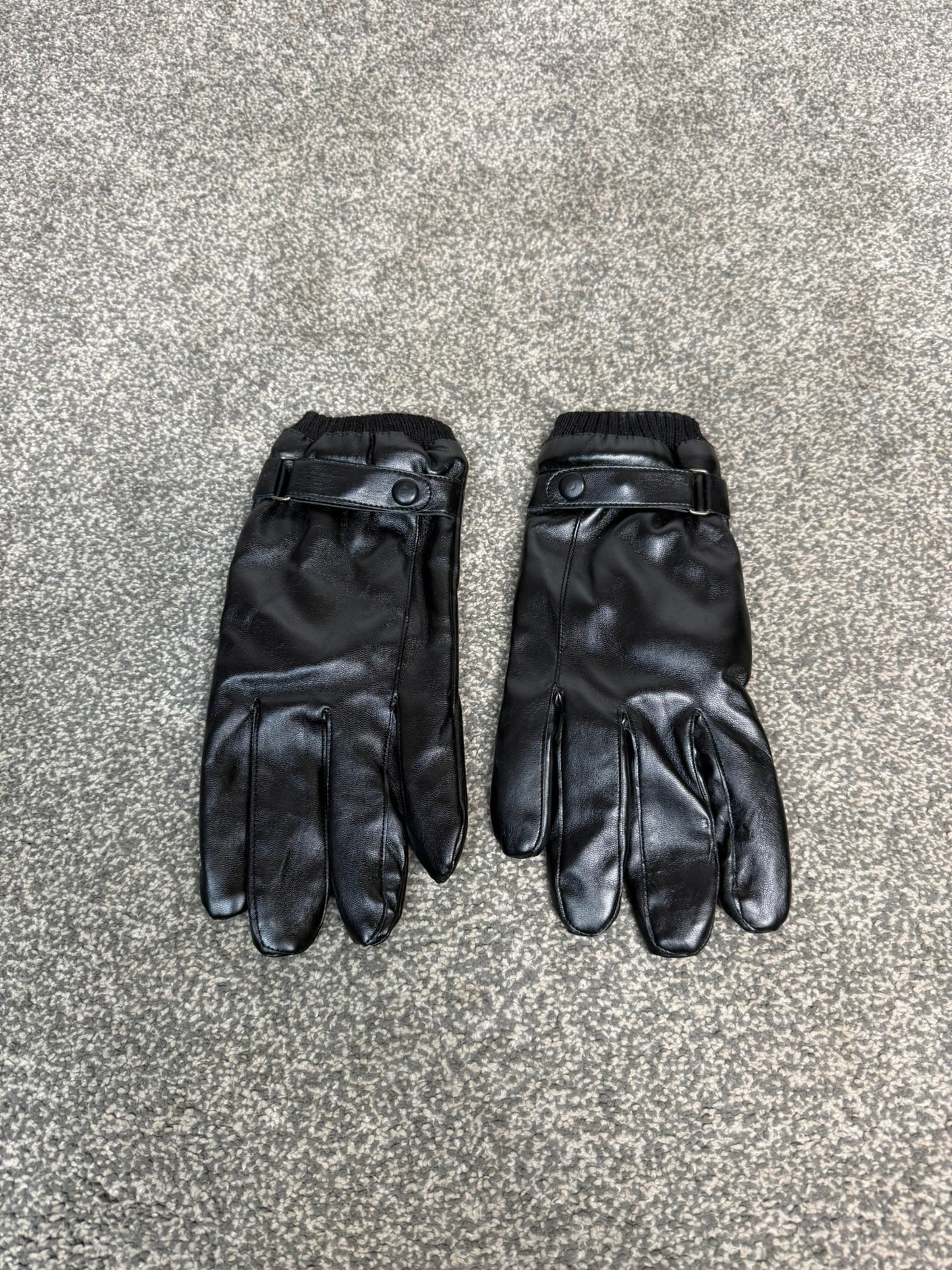 Ex Police 3M Thinsulate Black Leather Gloves VGC - LARGE Security Patrol Driving