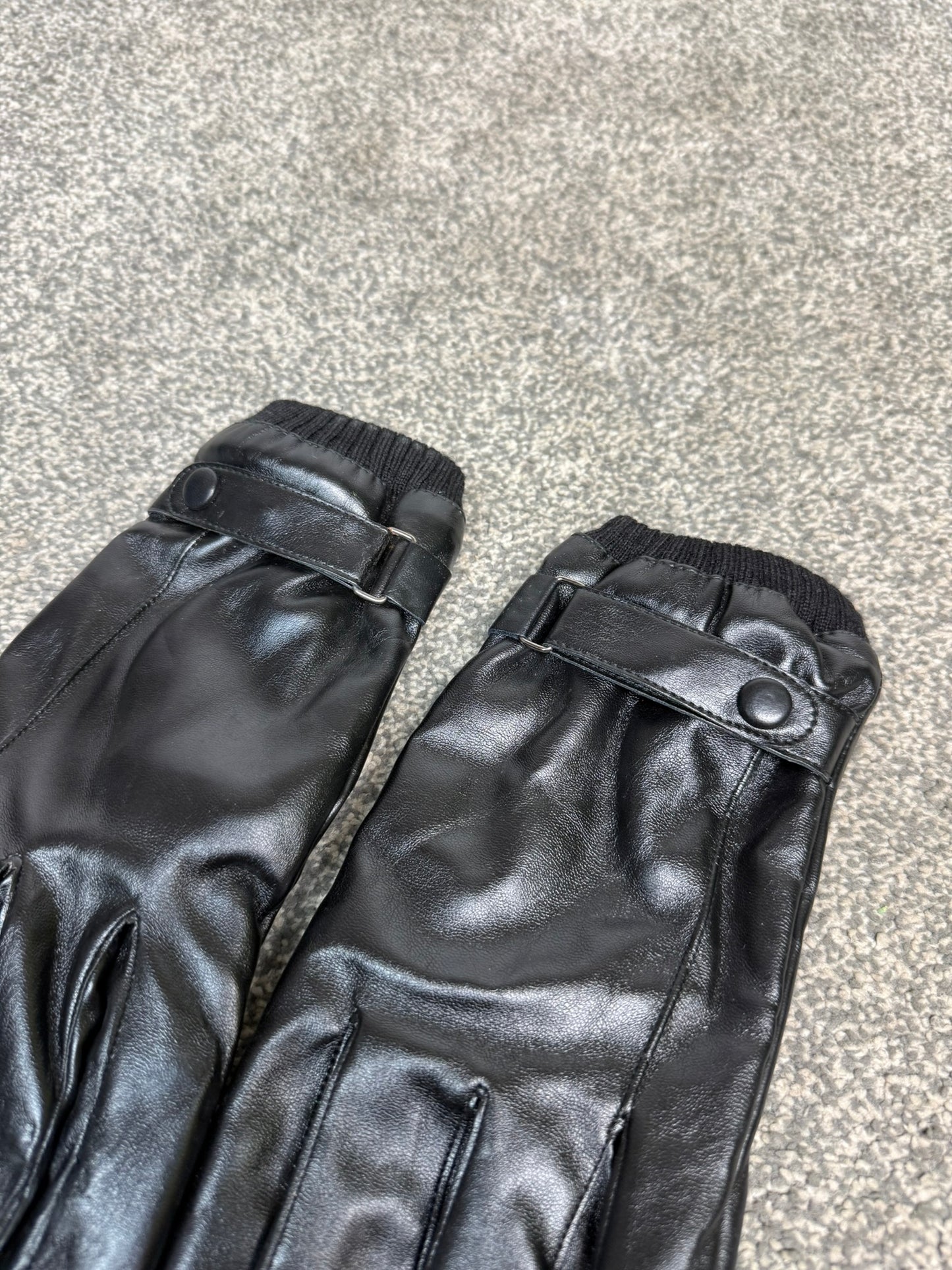 Ex Police 3M Thinsulate Black Leather Gloves VGC - LARGE Security Patrol Driving