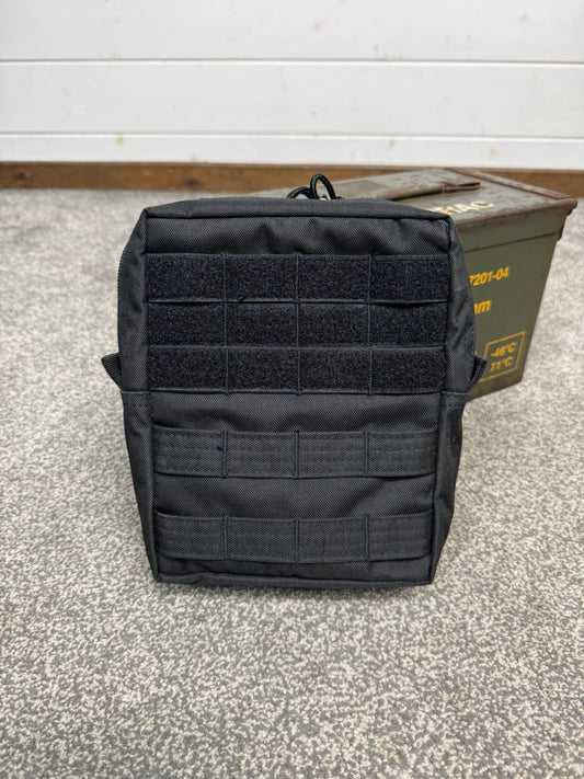 Ex Police Mil-Tec Black MOLLE Belt Pouch Security Vest Equipment Pouch