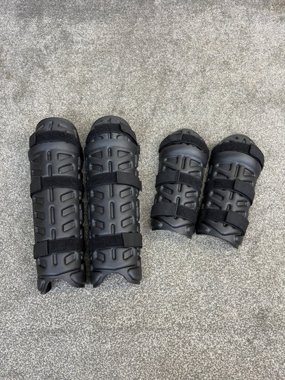 Ex Police Riot Guard Set Arm & Leg PAIRS Dog Handler Airsoft Paintball