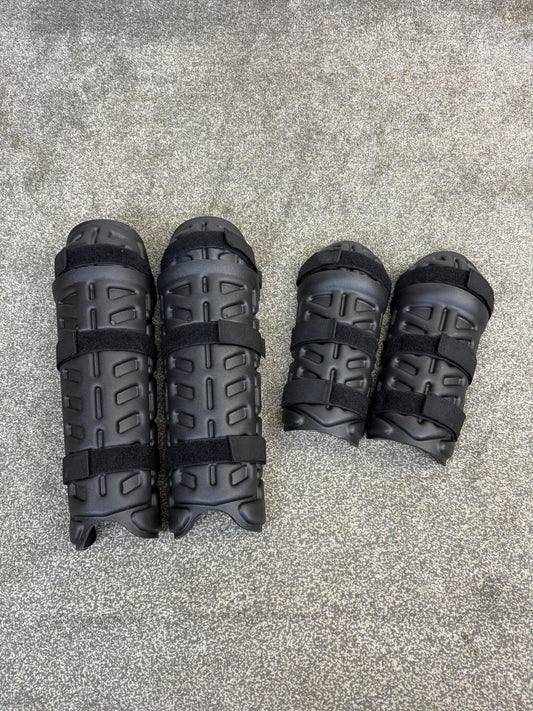 Ex Police Riot Guard Set Arm & Leg PAIRS Dog Handler Airsoft Paintball