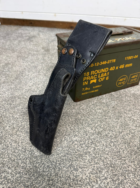 PWL L9A1 Browning Hi-Power 9mm Low Drop Leather Hip Holster