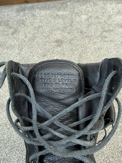 Ex Police Black Leather Boots Bata Industrials Safety Steel Toe UK 5