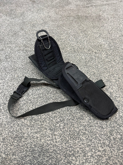 Ex MOD Police Bianchi International Universal Holster With Hip Extender Black Tactical Nylon