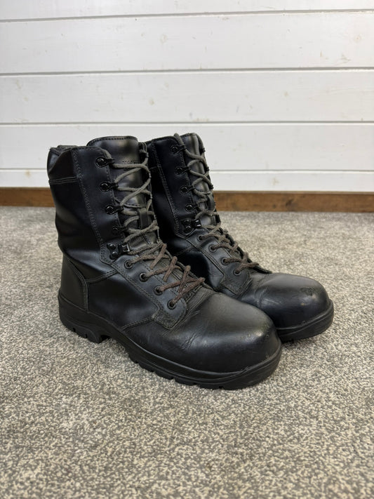 Ex Police Magnum Elite Shield Combat Boots Black Leather UK 8 Security
