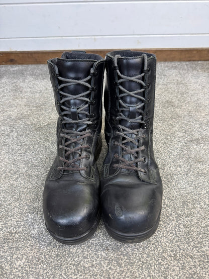 Ex Police Magnum Elite Shield Combat Boots Black Leather UK 8 Security
