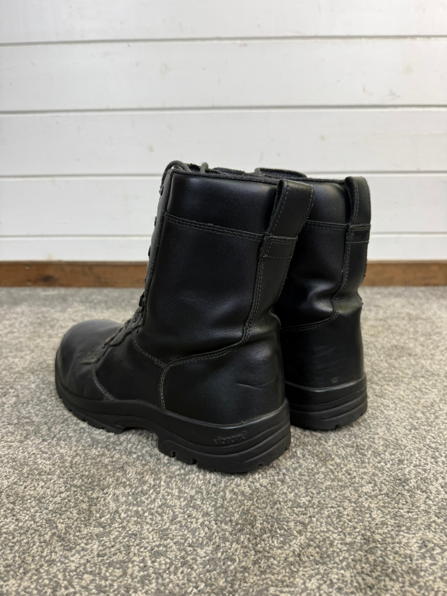 Ex Police Magnum Elite Shield Combat Boots Black Leather UK 8 Security