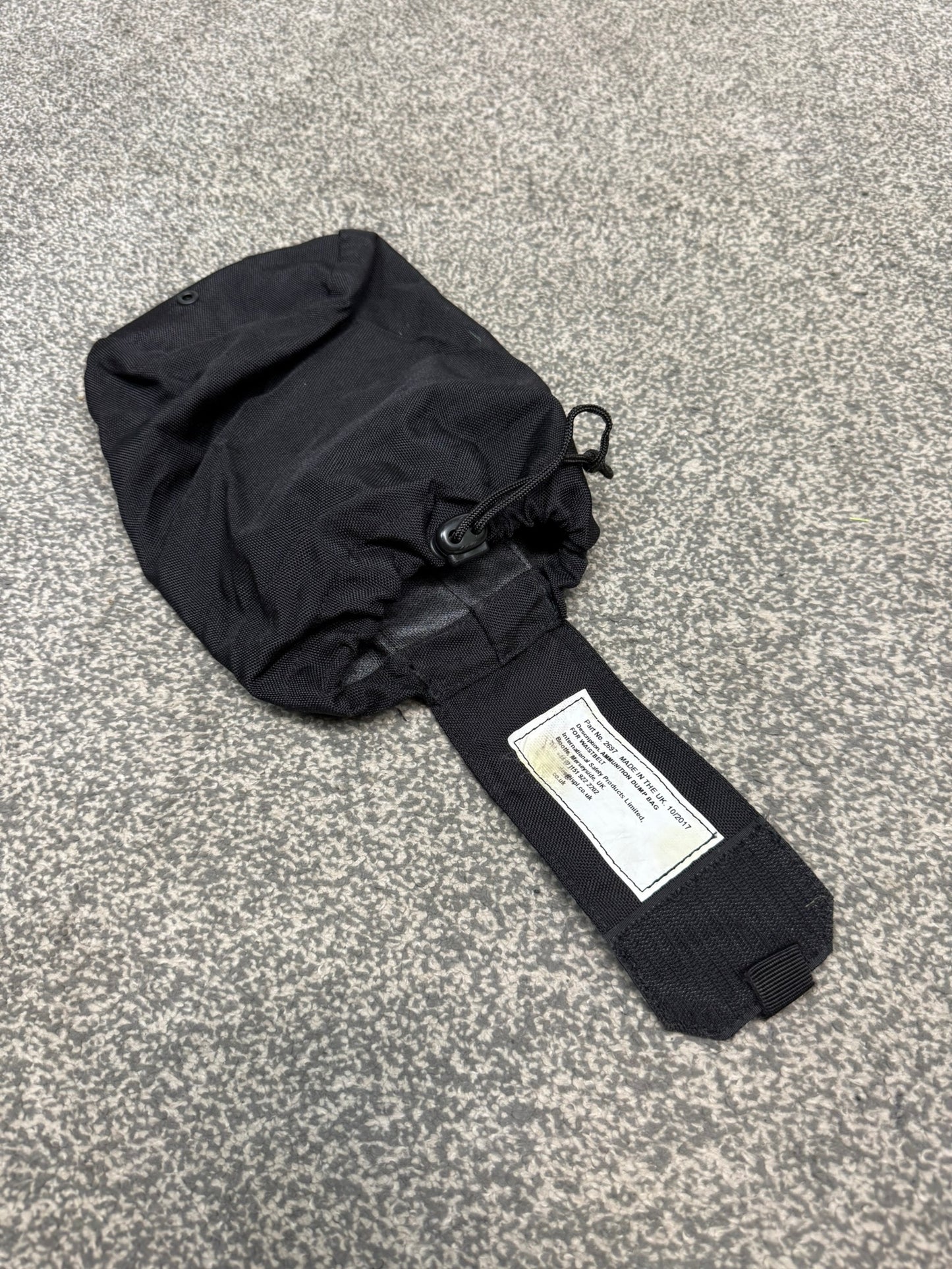 Ex Police Ammo Dump Bag Drop Pouch Fold Up For Belt Black