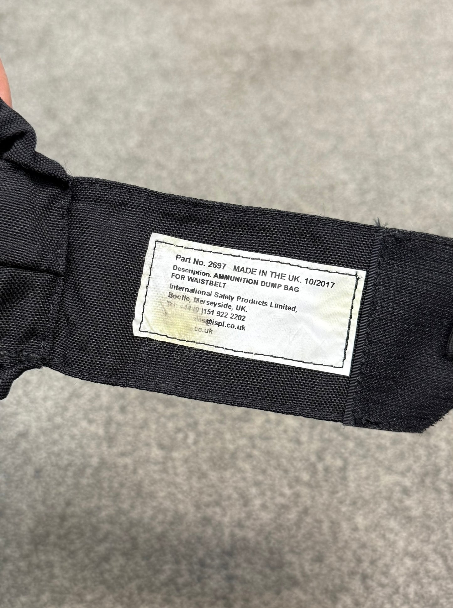 Ex Police Ammo Dump Bag Drop Pouch Fold Up For Belt Black