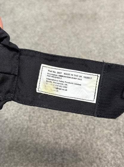 Ex Police Ammo Dump Bag Drop Pouch Fold Up For Belt Black