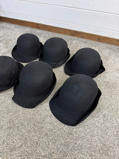 6x Ex Police WPC Bowler Hat Job Lot Fancy Dress Theatre Display