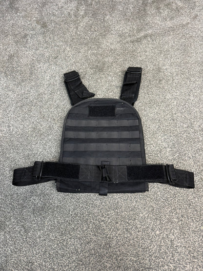 Ex Police Aegis MOLLE Plate Carrier Vest Black Security Patrol Airsoft