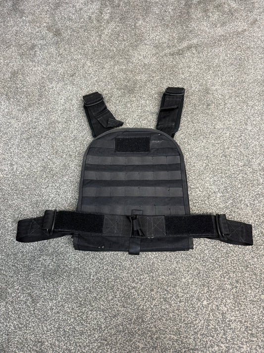 Ex Police Aegis MOLLE Plate Carrier Vest Black Security Patrol Airsoft