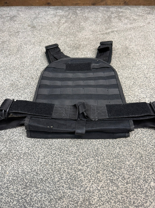 Ex Police Aegis MOLLE Plate Carrier Vest Black Security Patrol Airsoft