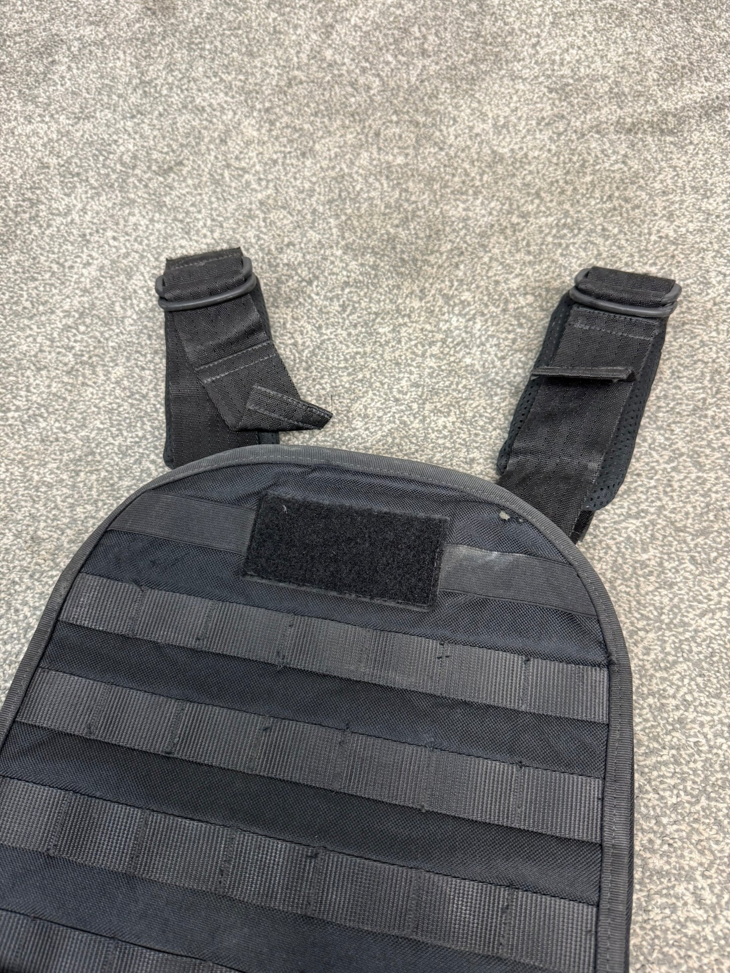 Ex Police Aegis MOLLE Plate Carrier Vest Black Security Patrol Airsoft