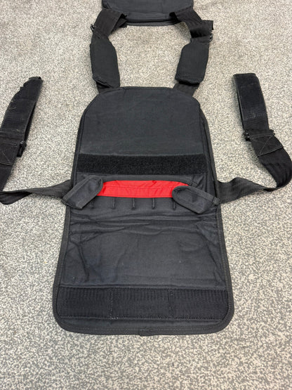 Ex Police Aegis MOLLE Plate Carrier Vest Black Security Patrol Airsoft