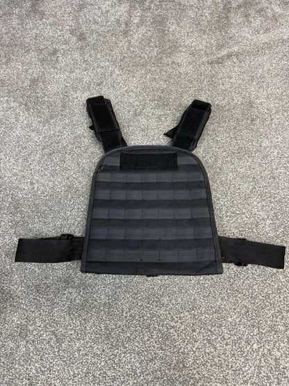 Ex Police Aegis MOLLE Plate Carrier Vest Black Security Patrol Airsoft