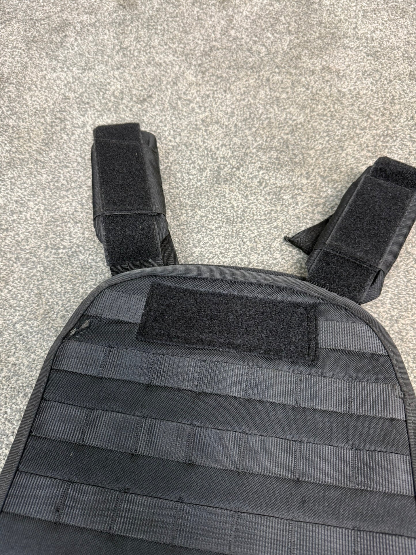 Ex Police Aegis MOLLE Plate Carrier Vest Black Security Patrol Airsoft