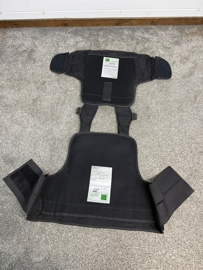 Ex Police MOLLE Body Armour Plate Carrier Vest COVER Black Security Patrol Airsoft - LARGE