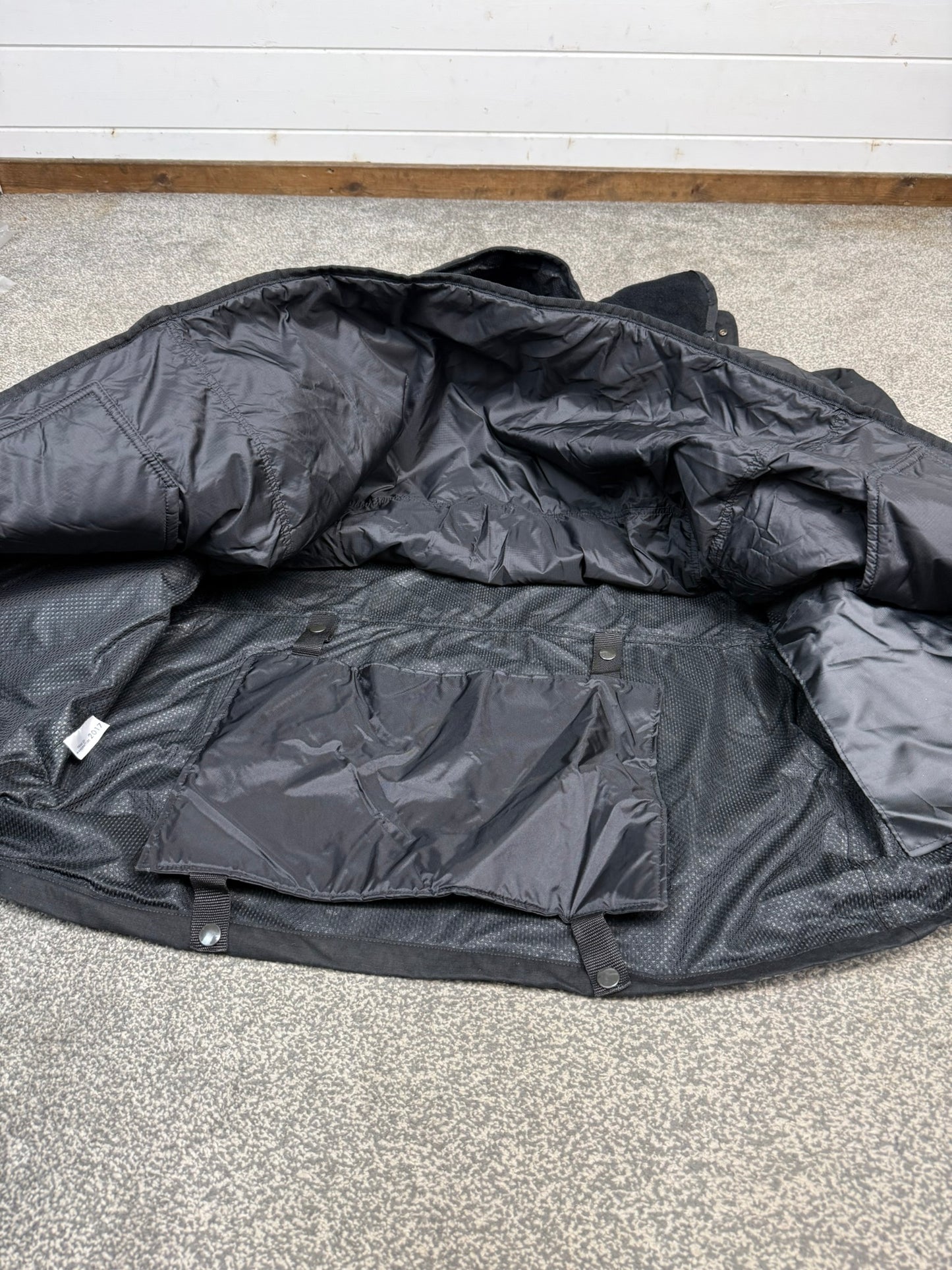 Ex Police Arktis Black Combat Smock Jacket With Liner LARGE Dog Handler Security - VGC