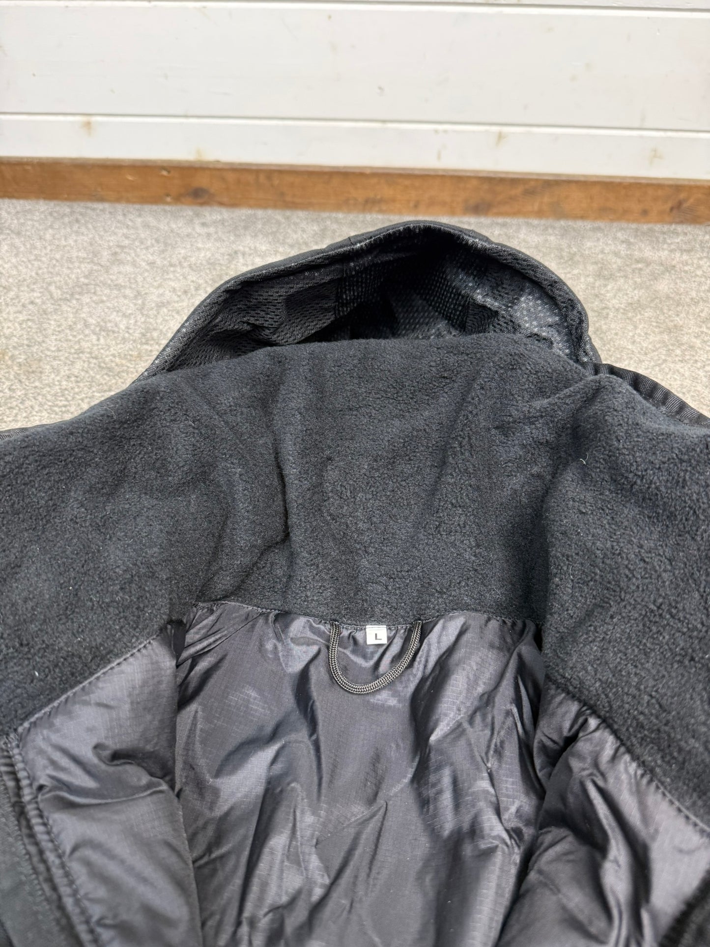Ex Police Arktis Black Combat Smock Jacket With Liner LARGE Dog Handler Security - VGC