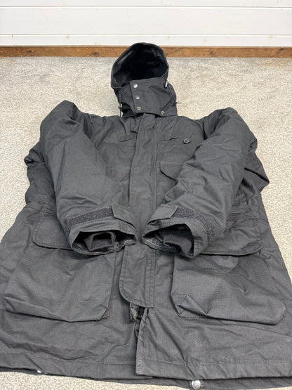Ex Police Arktis Black Combat Smock Jacket With Liner LARGE Dog Handler Security - VGC