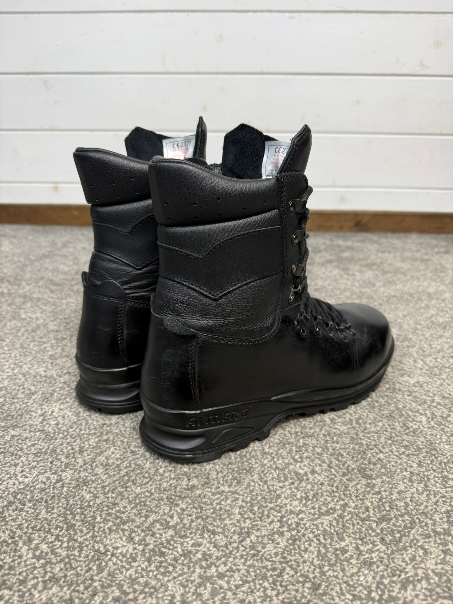 Altberg Peacekeeper P3 VS Original Black Leather Safety Combat Boots Size UK 10