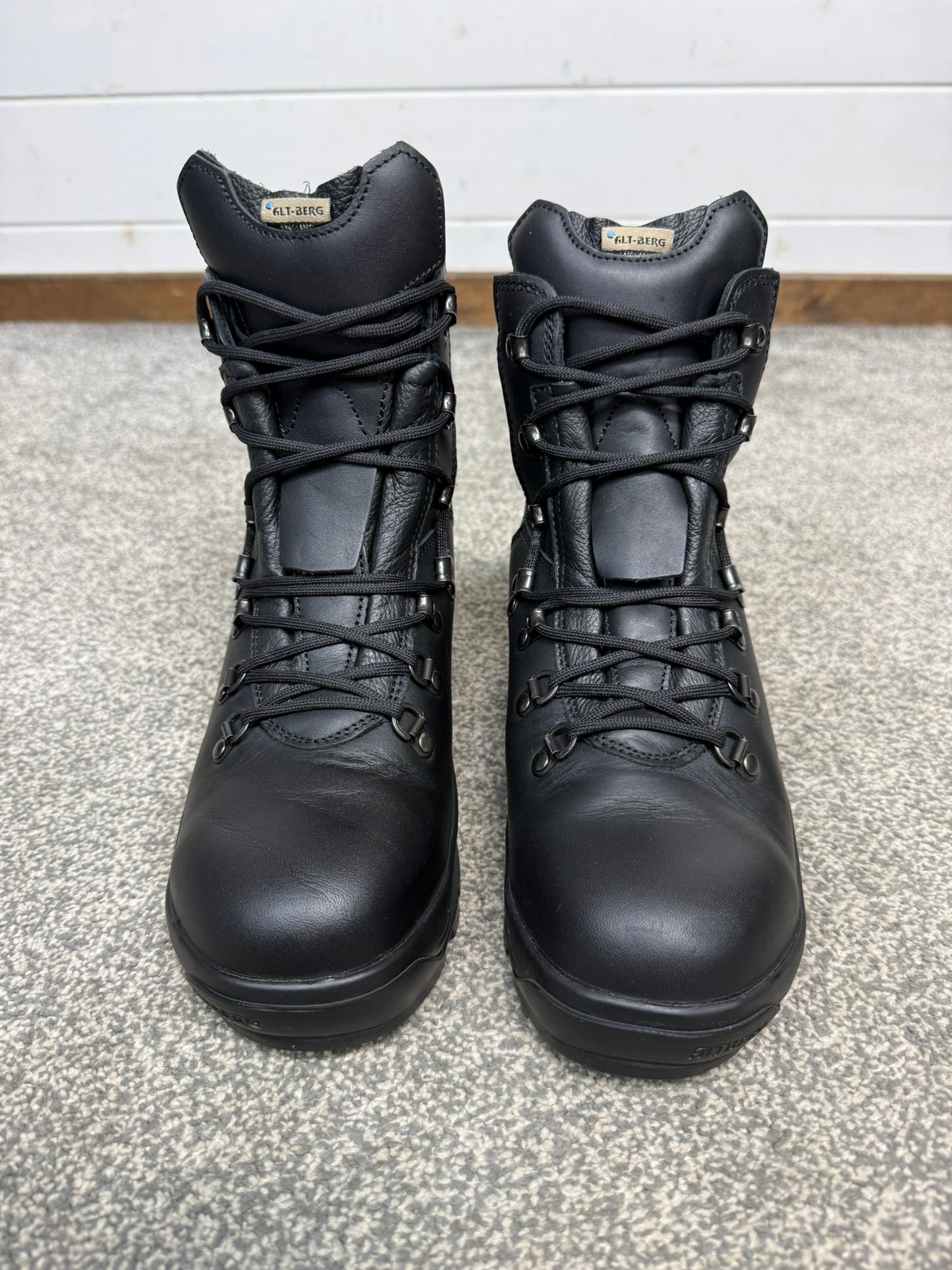 Altberg Peacekeeper P3 VS Original Black Leather Safety Combat Boots Size UK 5.5 - VGC