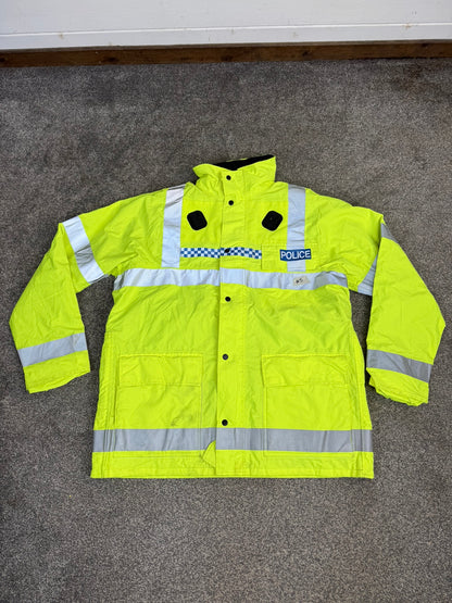 5x Ex Police Hi-Vis Waterproof Jacket Coat Job Lot BADGED Mixed Bundle