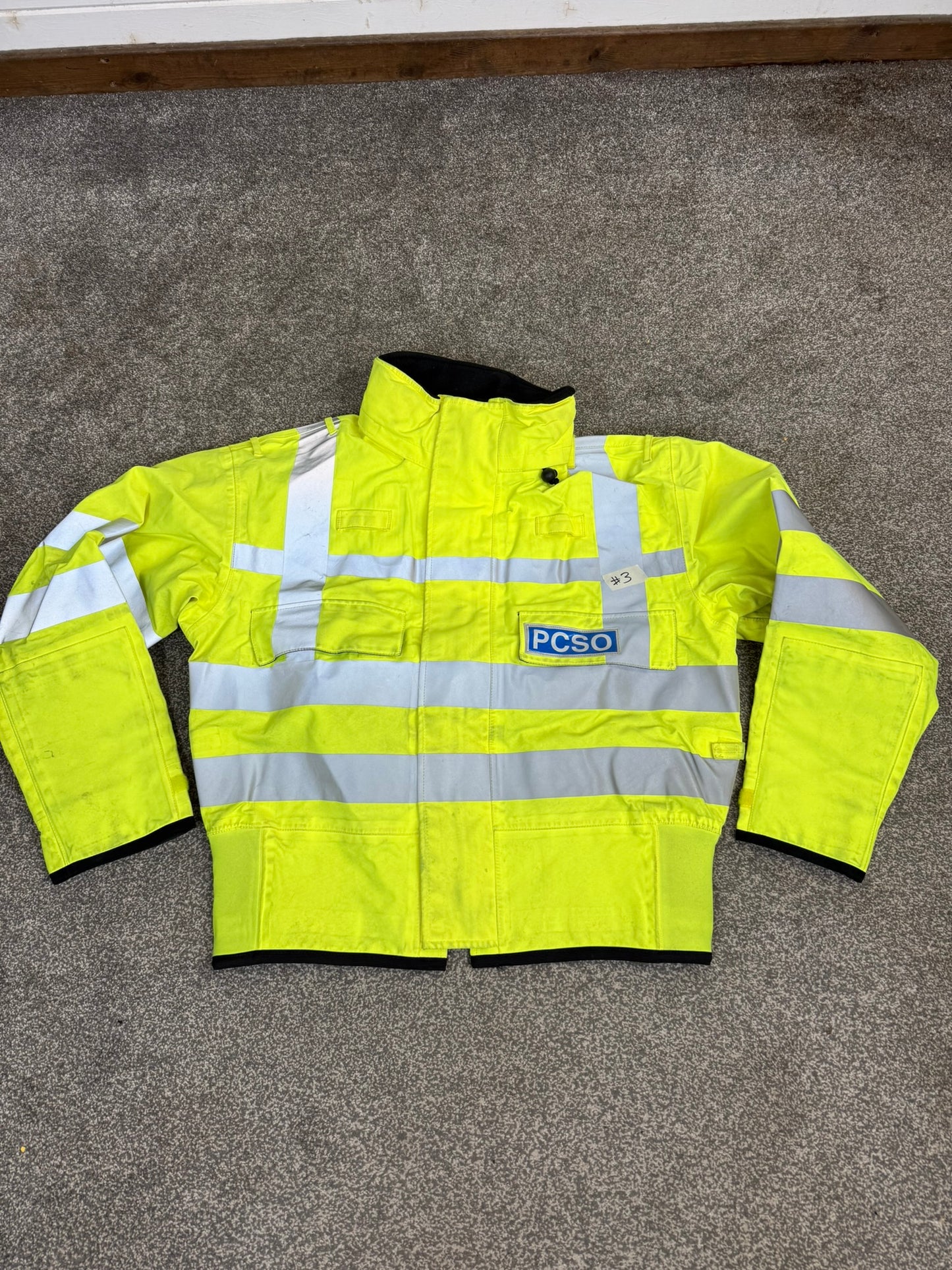 5x Ex Police Hi-Vis Waterproof Jacket Coat Job Lot BADGED Mixed Bundle