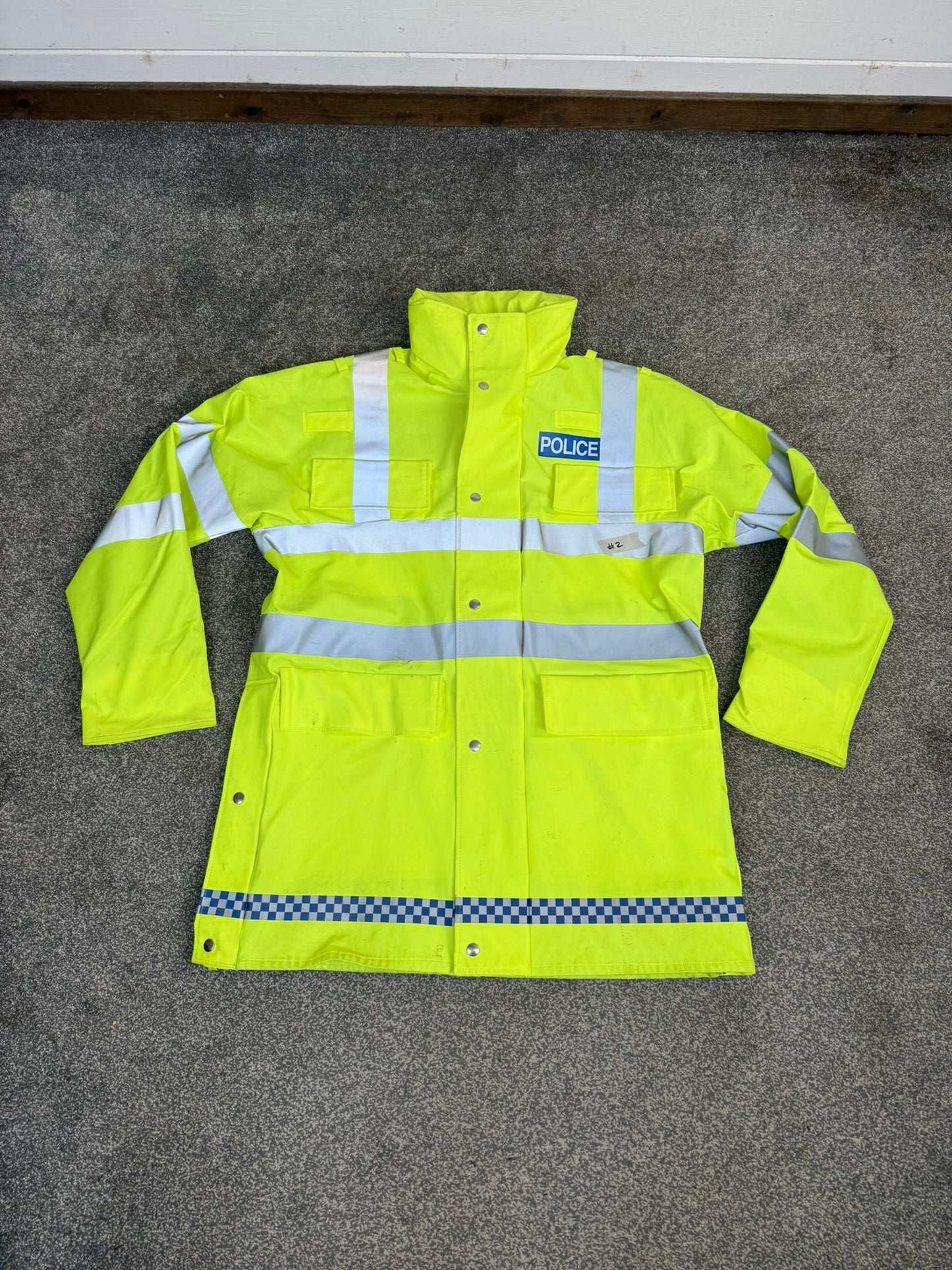 5x Ex Police Hi-Vis Waterproof Jacket Coat Job Lot BADGED Mixed Bundle